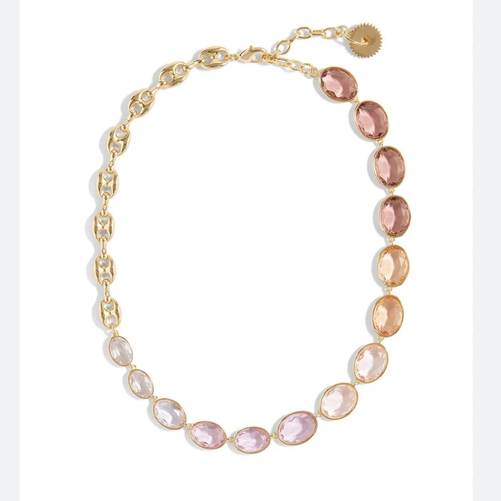 Mignonne Gavigan “Maria” Pink Crystal Necklace